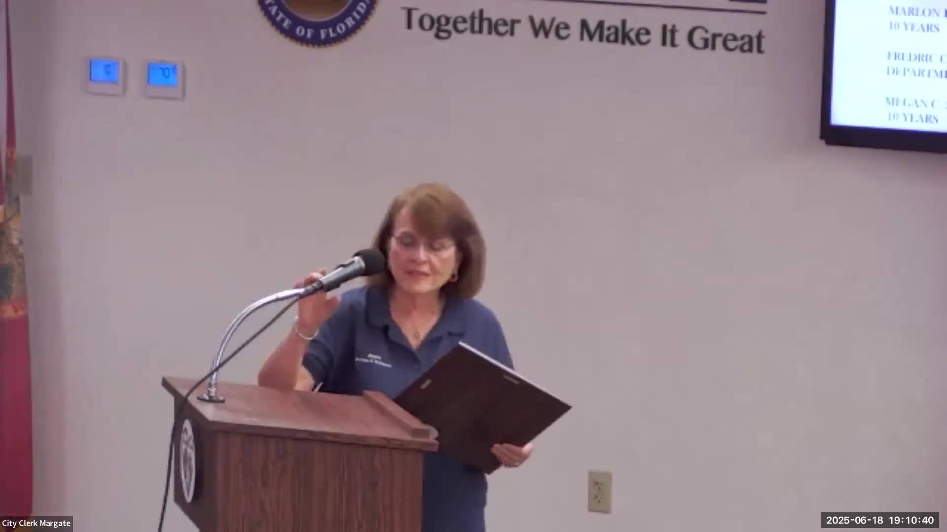 Mayor Arlene Schwartz declares June 23-29 2025 as Amateur Radio Week in Margate