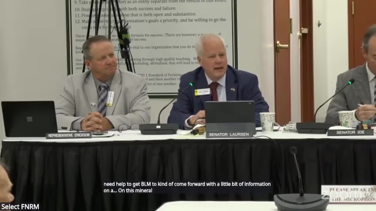 Wyoming committee demands comprehensive mineral reports and asset protection measures
