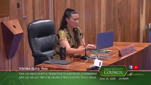 Maui County implements bilingual government recognizing Hawaiian as official language