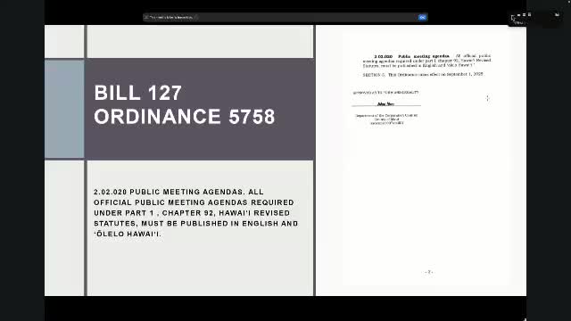 Oahu boards prepare for bilingual public meeting agendas starting September