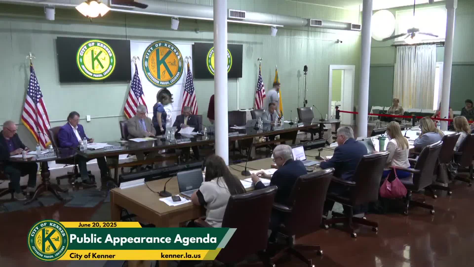 Kenner council unanimous on routine procurement, insurance and emergency measures; votes at a glance