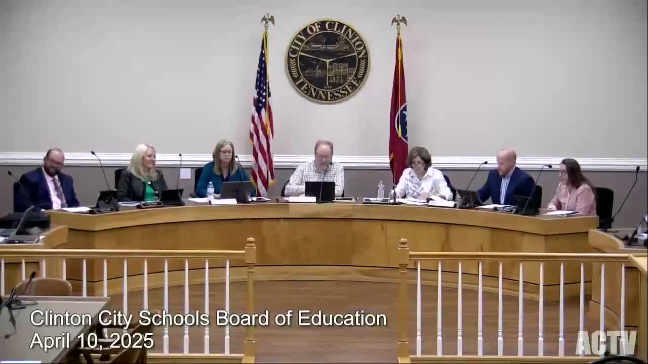 CitizenPortal.ai - Clinton City Schools receive $500,000 state reward;  board approves budget amendment to cover one-time projects, image size:1280x720