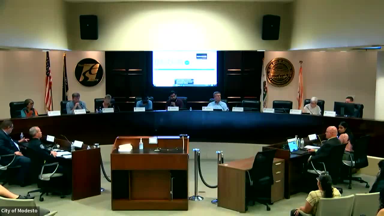 Community member Jasmine Navarro calls for police accountability in Modesto