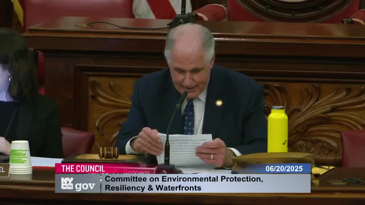 Committee hears resolution to adopt New York State Climate Smart Communities pledge; advocates say it boosts grant competitiveness