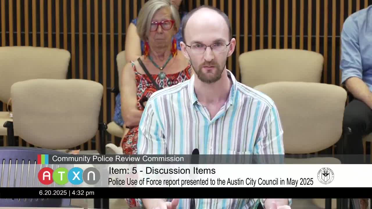 Commissioners push to continue Austin use of force data reporting despite inconsistencies