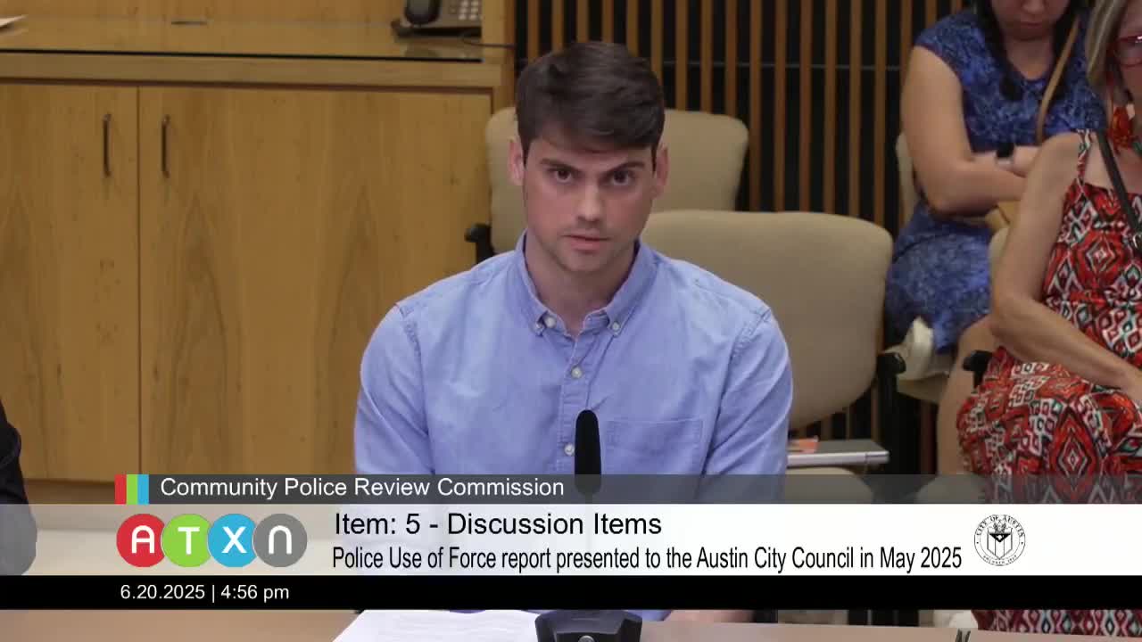 Austin Oversight Commission addresses police community relations and use of force data