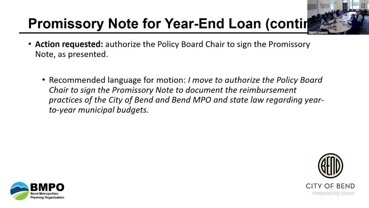 Bend MPO policy board adopts amended bylaws; adds CET voting seat and clarifies alternates process