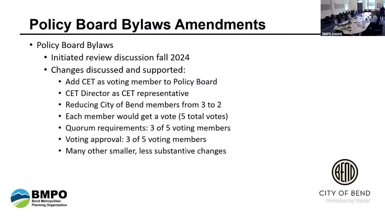 Bend Board modifies bylaws to increase voting power with new member addition