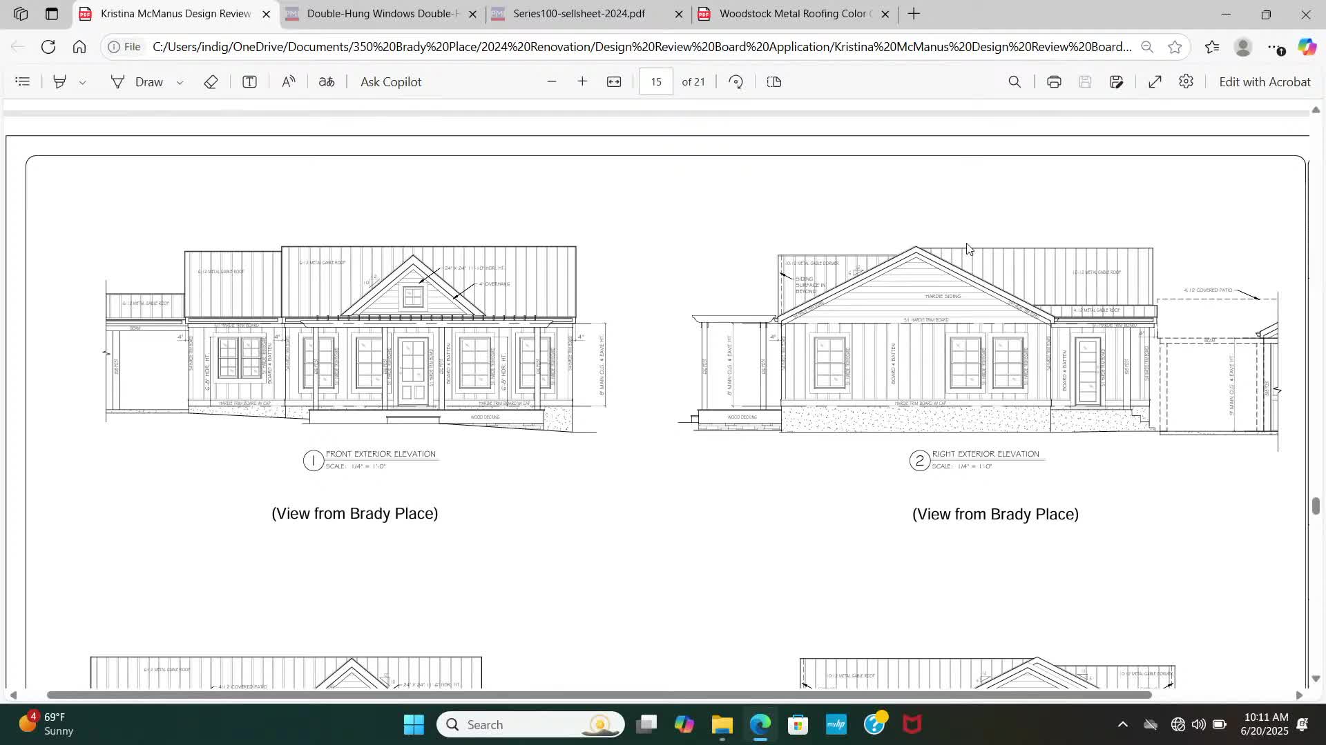 Homeowner plans charming design with pink door for contemporary cottage