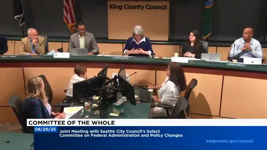 King County and Seattle Councils address economic challenges amid Trump tariffs
