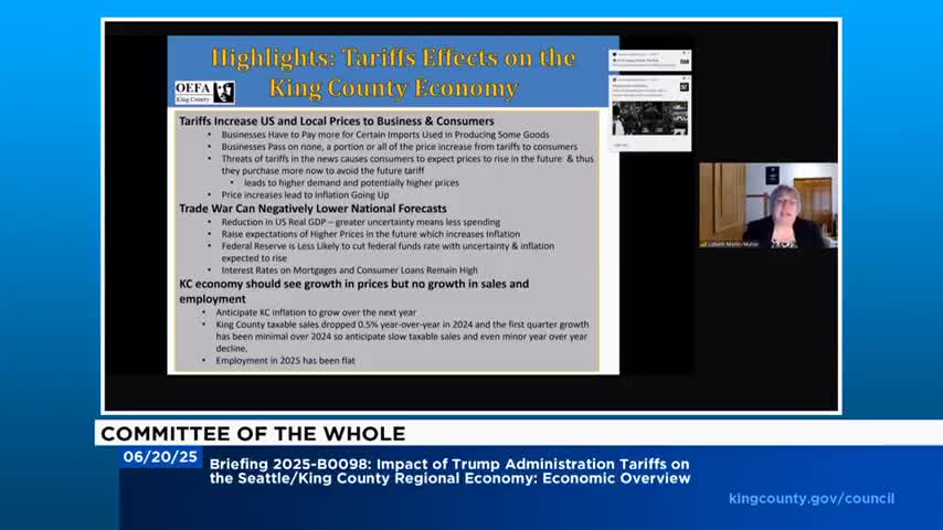 King County faces economic uncertainty as tariffs impact imports and consumer spending