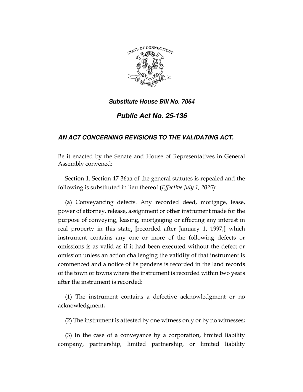 Legislation allows out-of-state fiduciaries to release mortgages without local appointment requirements