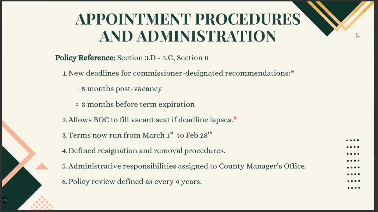 Chatham County Board updates advisory committee policy for improved governance