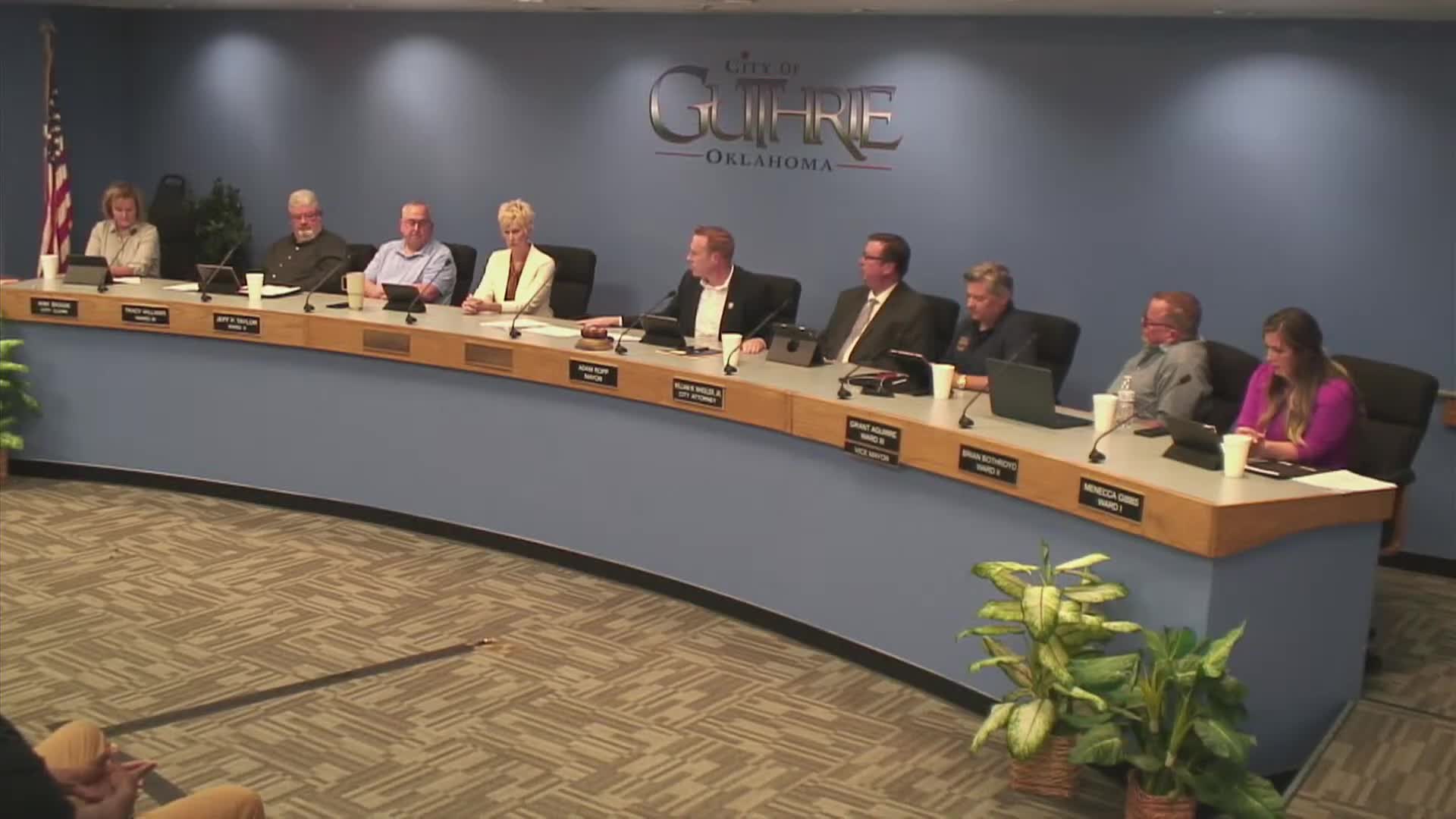 Council appoints Jeff Taylor as Guthrie's new vice mayor amid water infrastructure updates