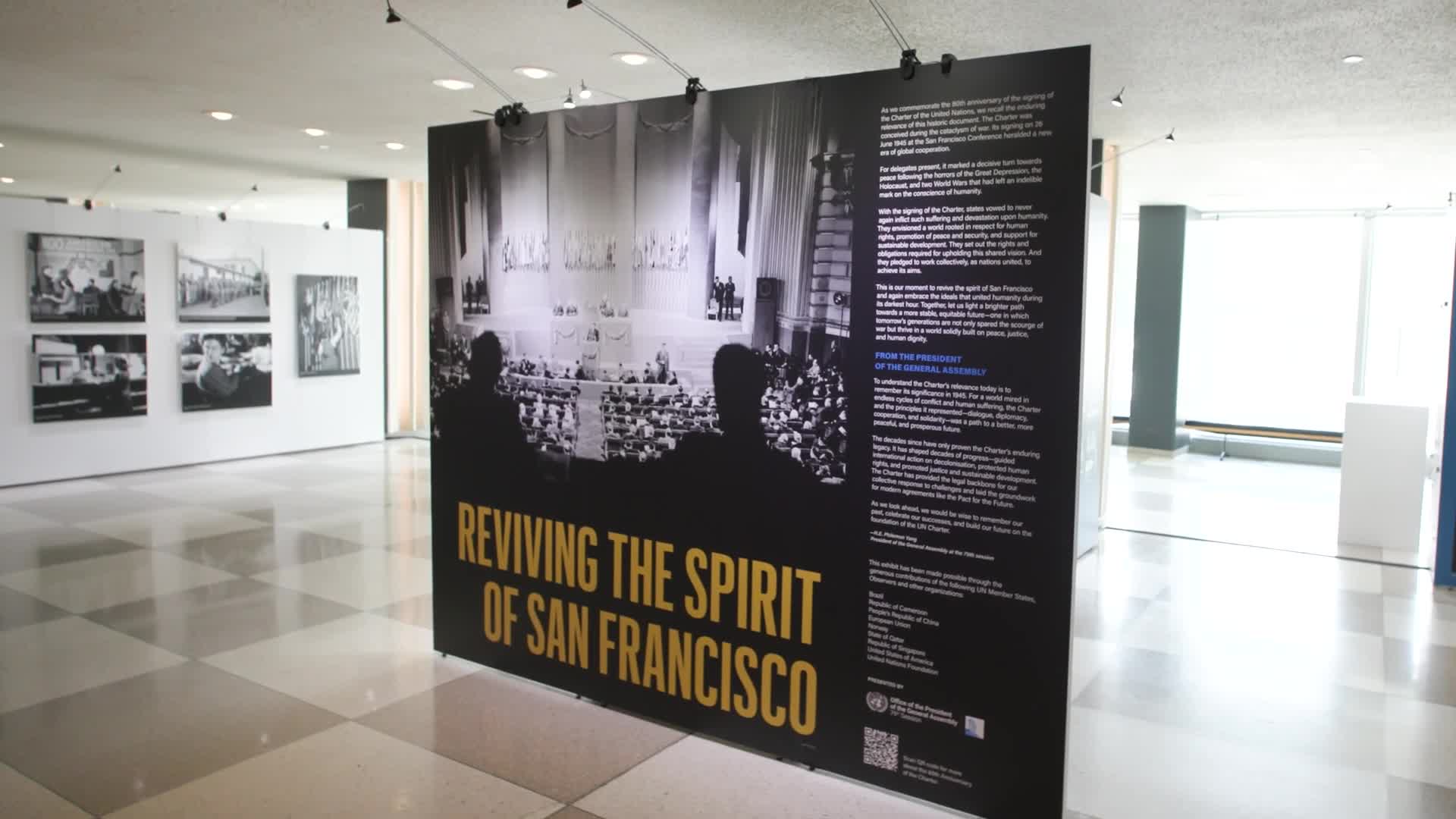 UN exhibit revives spirit of San Francisco conference amid geopolitical divisions