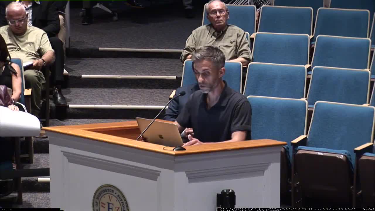 Long Island community protests rezoning plan amid environmental concerns and overdevelopment fears
