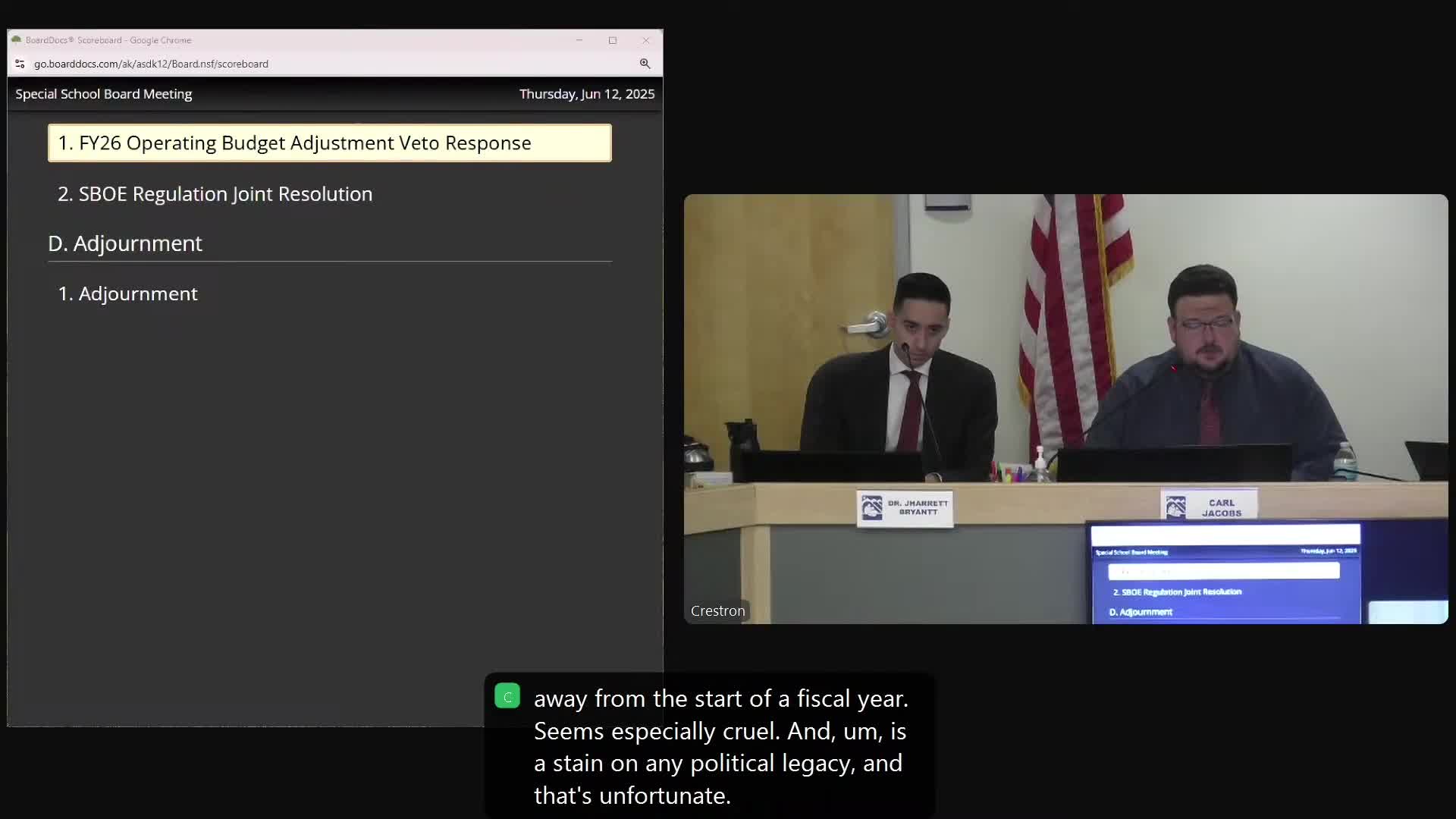 Anchorage School Board faces $4.3M budget cuts after governor's veto