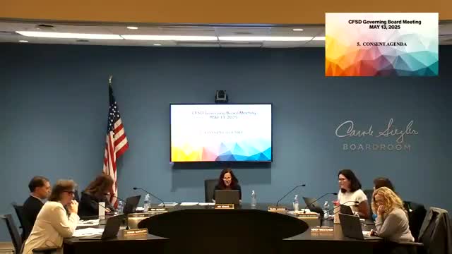 Governing board approves consent agenda including bus purchases and bond project awards