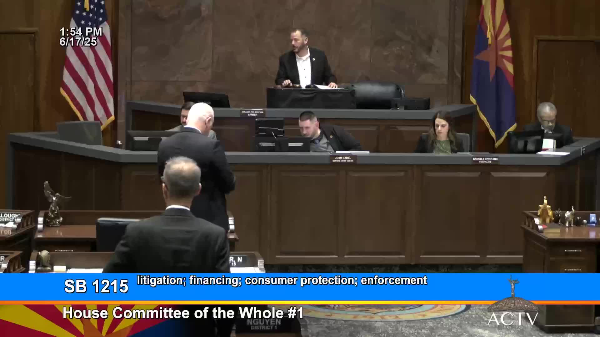 Committee of the Whole reports SB1215 do pass as amended after adoption of judiciary and floor amendments