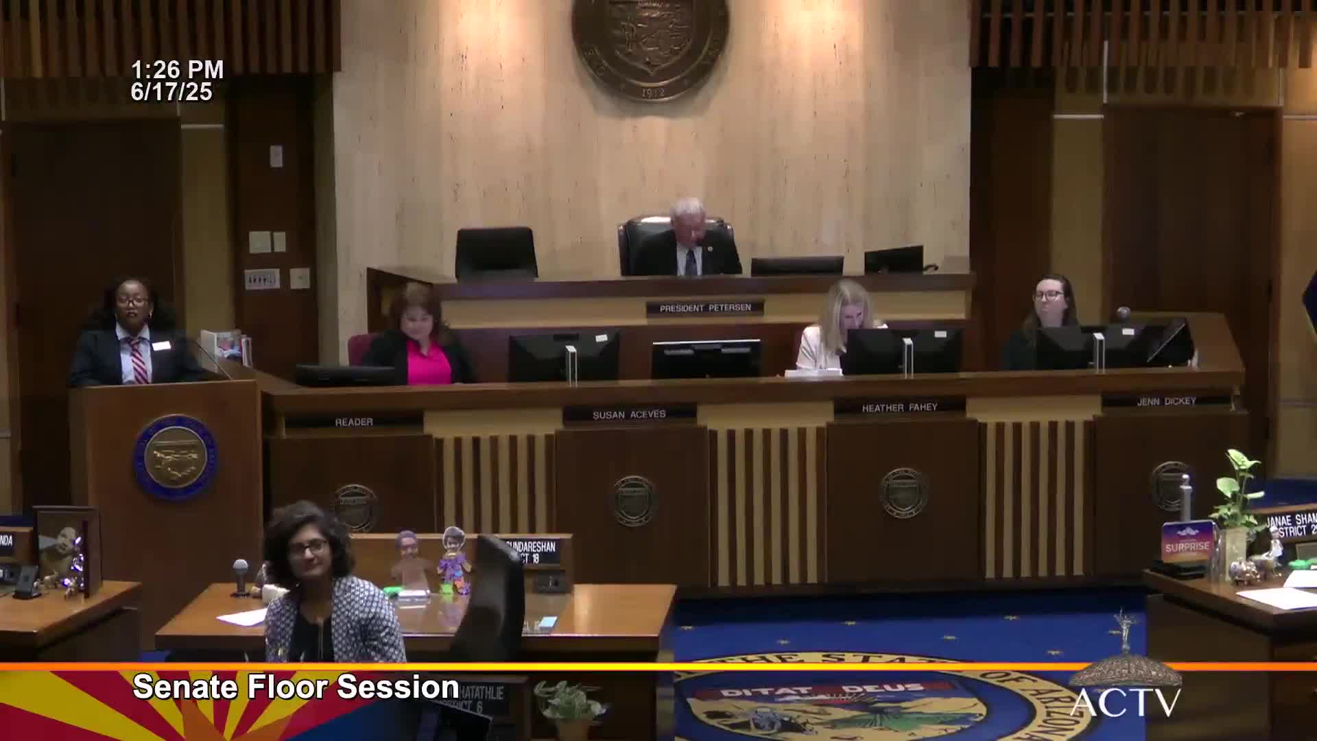 Presiding officer announces temporary Committee on Rules replacements; nominations committee scheduled