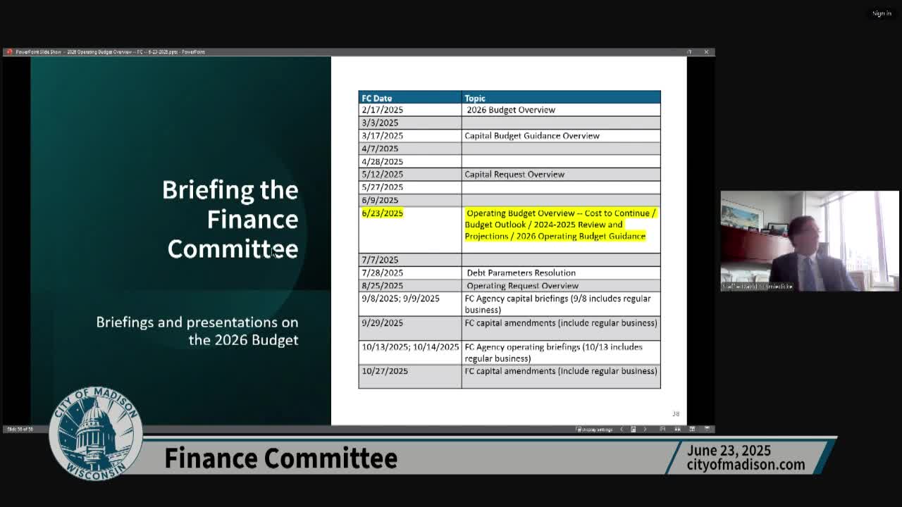 Finance Committee reviews unanticipated revenue and adjusts five-year budget outlook