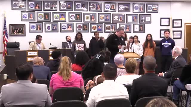 Otay's Mister Tapia celebrates championship team and community school logo contest winners