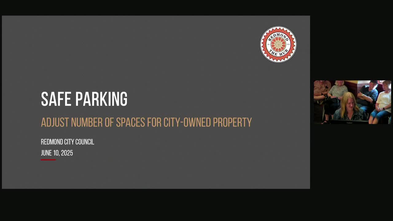 Council authorizes increase in safe‑parking vehicle spaces on city property from six to eight