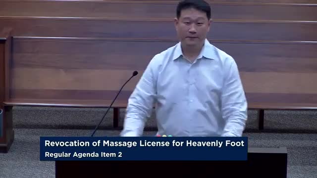 City Council denies massage license appeal after police chief's recommendation