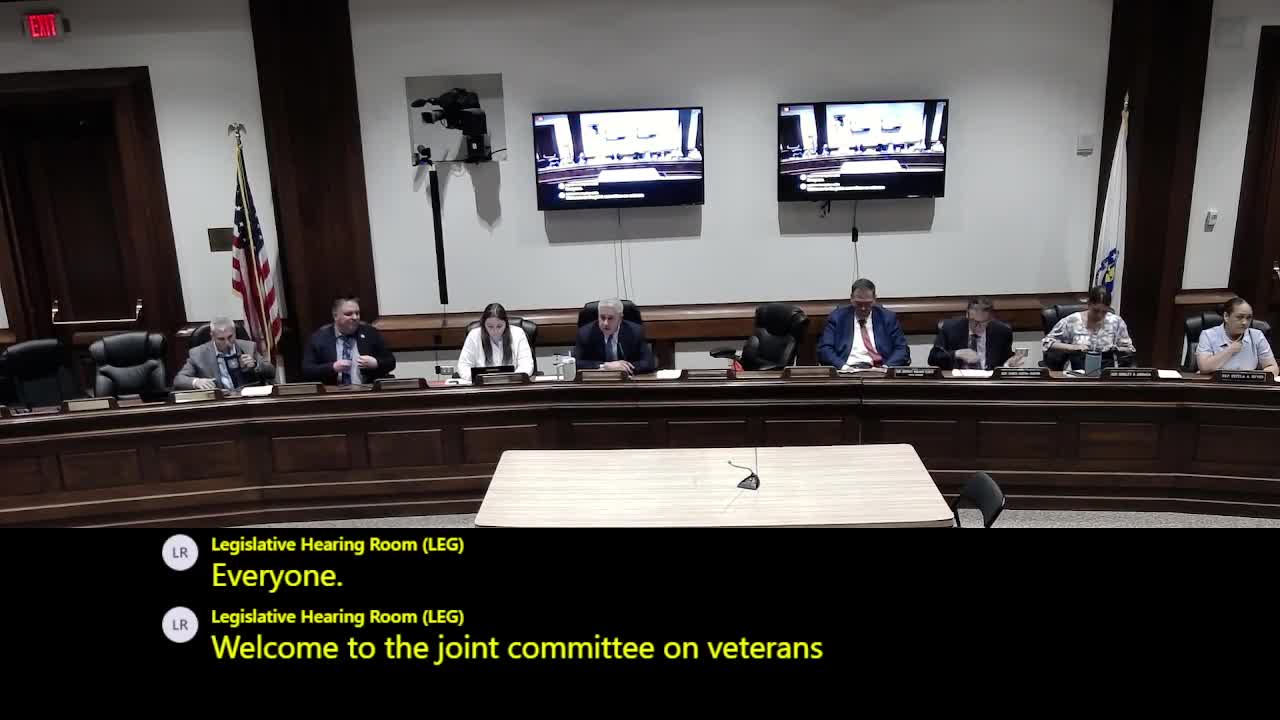 Representative McGonigal opens Veterans Affairs Committee hearing on benefits legislation