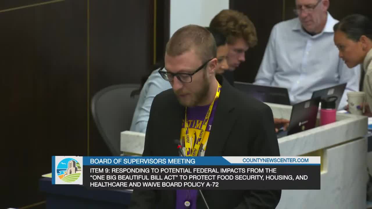 San Diego County Board plans strategy for impending federal cuts to safety net programs