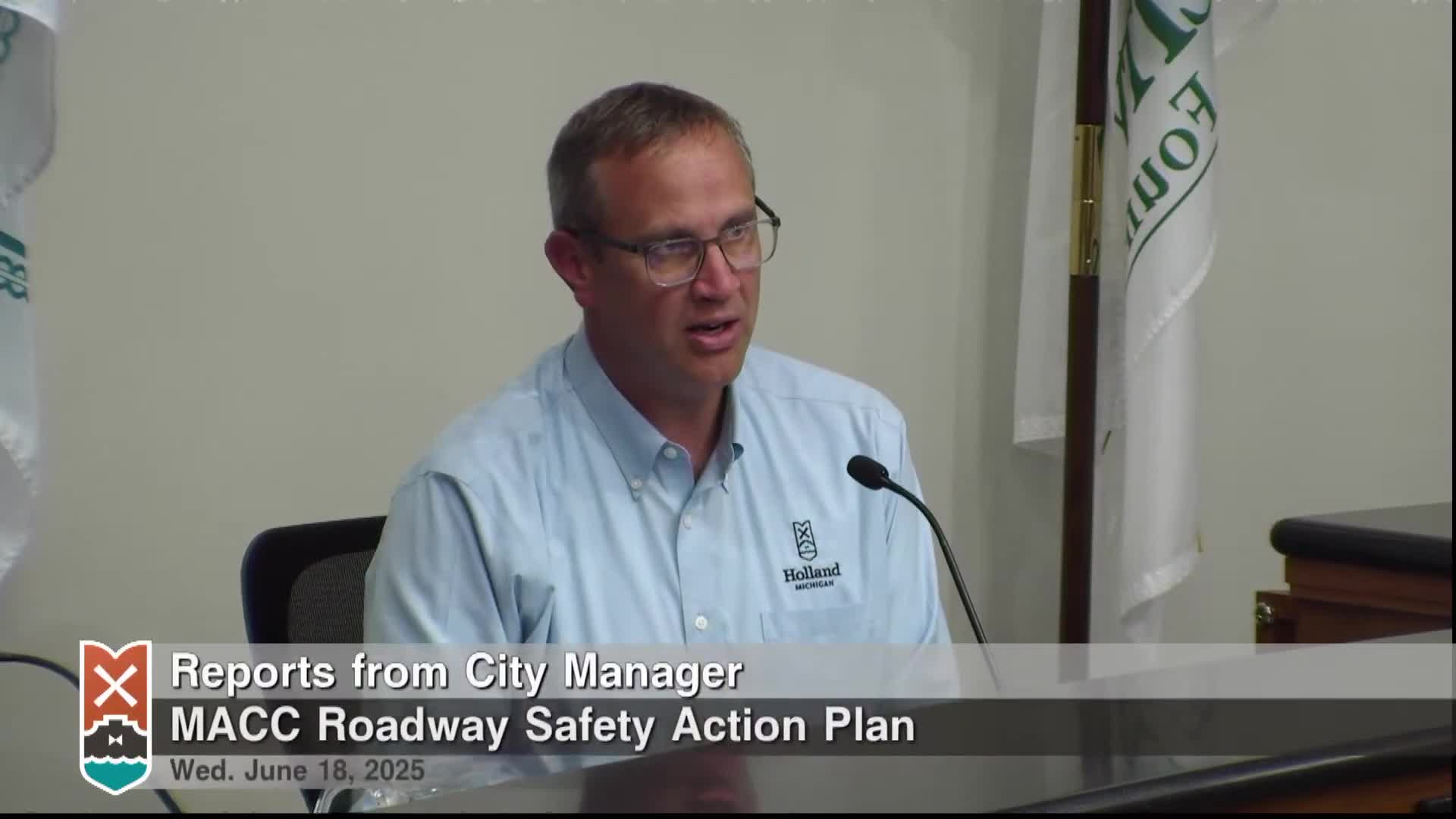 Holland council backs regional Safe Streets plan, approves federal grant application