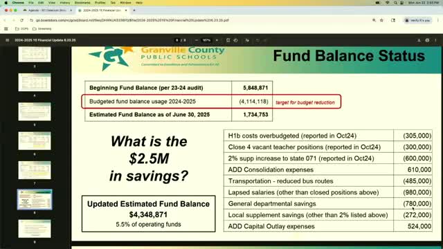 County budget improves with $4.3M fund balance and reduced expenses