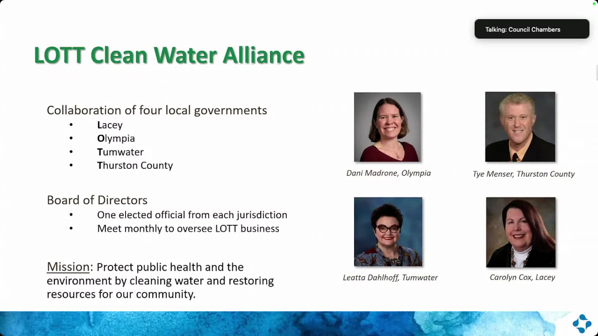 LOTT presents wastewater treatment achievements and future plans for Lacey community