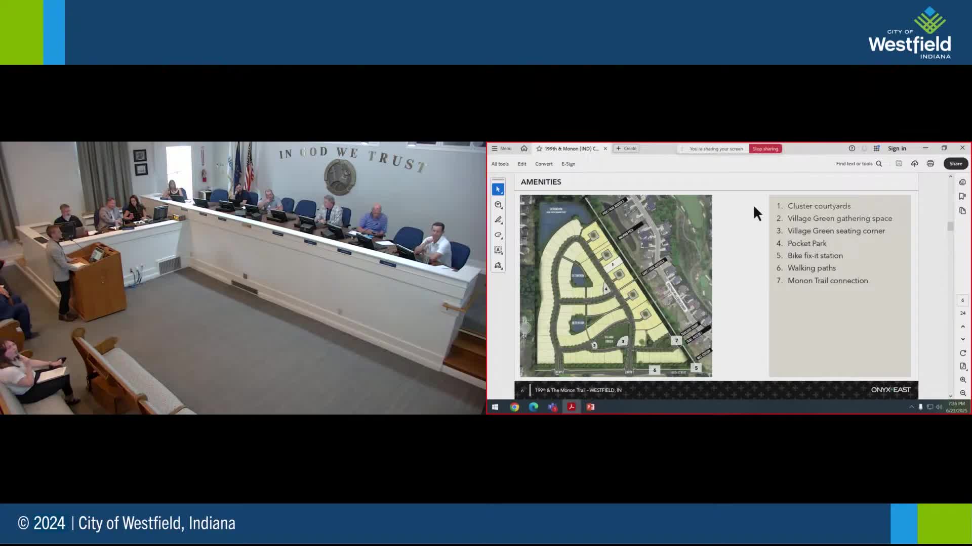 Westfield City Council reviews Wheeler Landing PUD amendment for new police headquarters