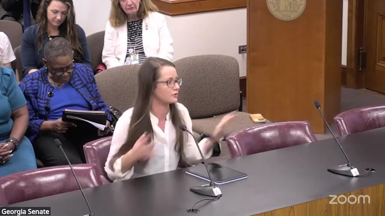 Trianna Arnold James addresses abortion ban impacts at Georgia National Organization for Women event