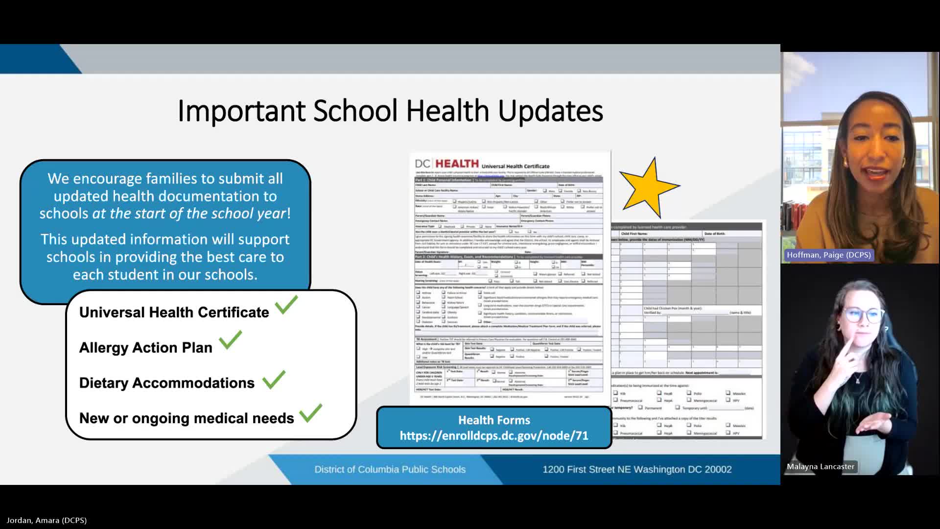 DCPS prepares students for safe return with health support and emergency protocols
