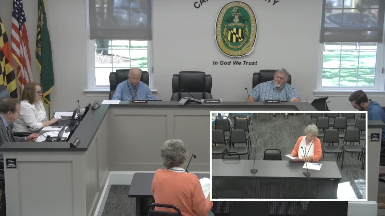 Caroline County Commissioners Introduce Emergency Bill for Wastewater Treatment Facilities
