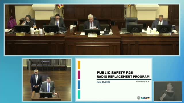 Bexar County Approves $5.8M Purchase of Portable Radios for Law Enforcement