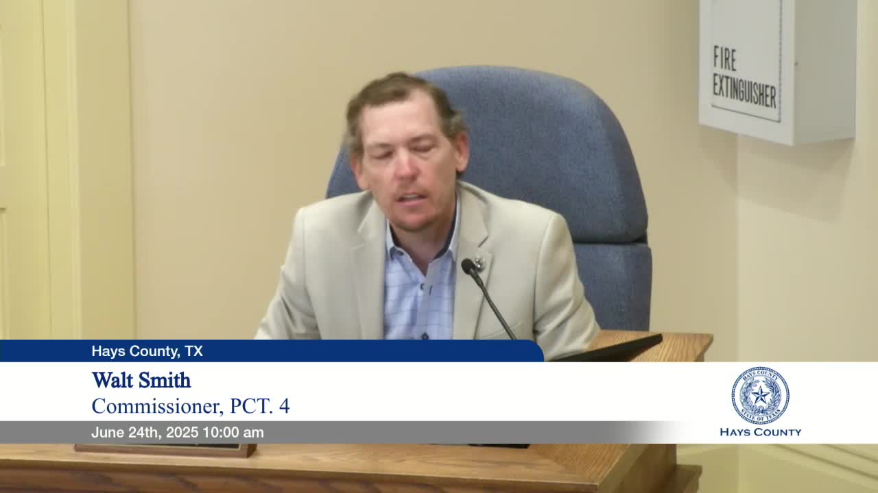 Hays County Commissioners Clash Over Due Process Resolution and Criminal Justice Reform
