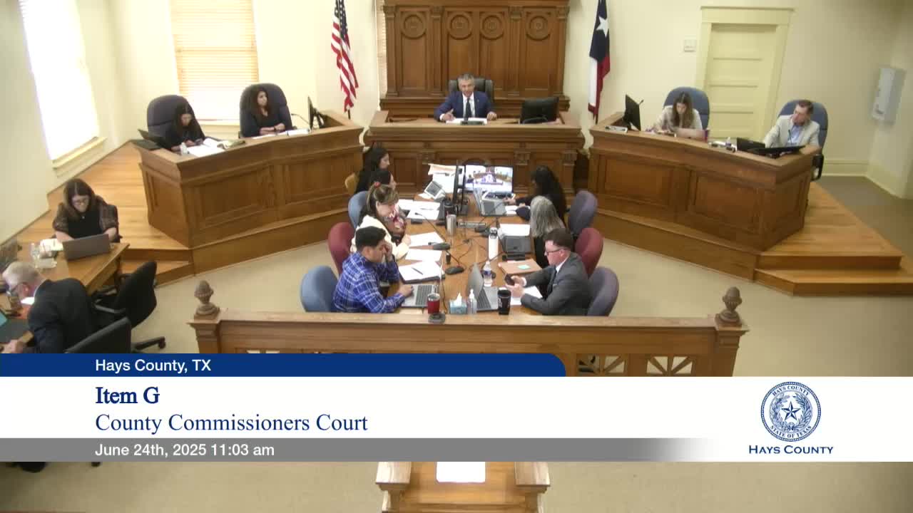 Hays County Commissioners Approve No Truck Traffic Zone and Utility Agreements