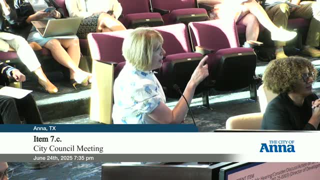 Anna City Council discusses development concerns on Foster Crossing and Collin County Outer Loop
