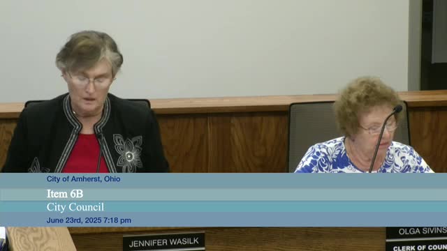 Amherst City Council adopts multiple ordinances including building fees and tax office updates