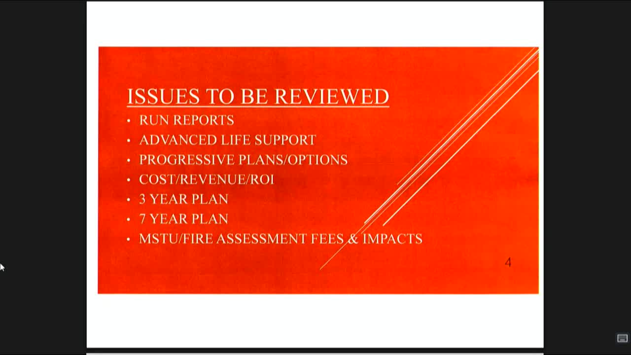 Brooksville Fire Department reviews advanced life support plans and funding options