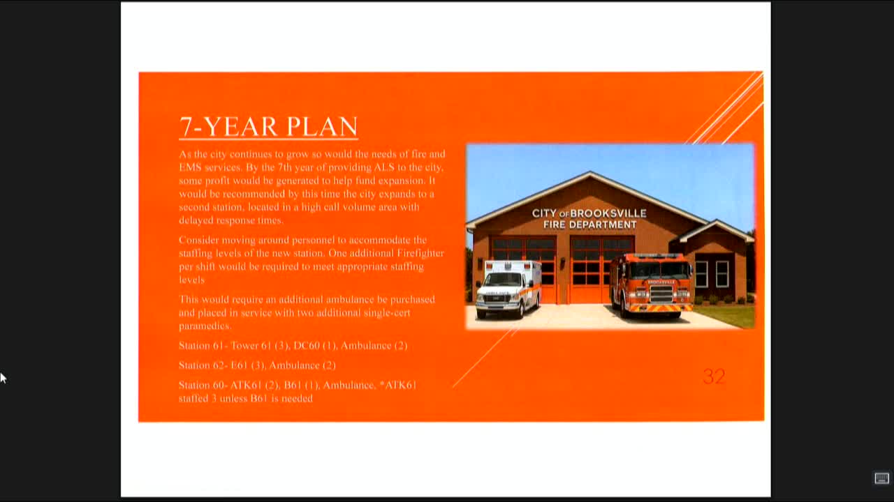 City Fire Department Plans Growth Strategy for New ALS Station by Year Seven
