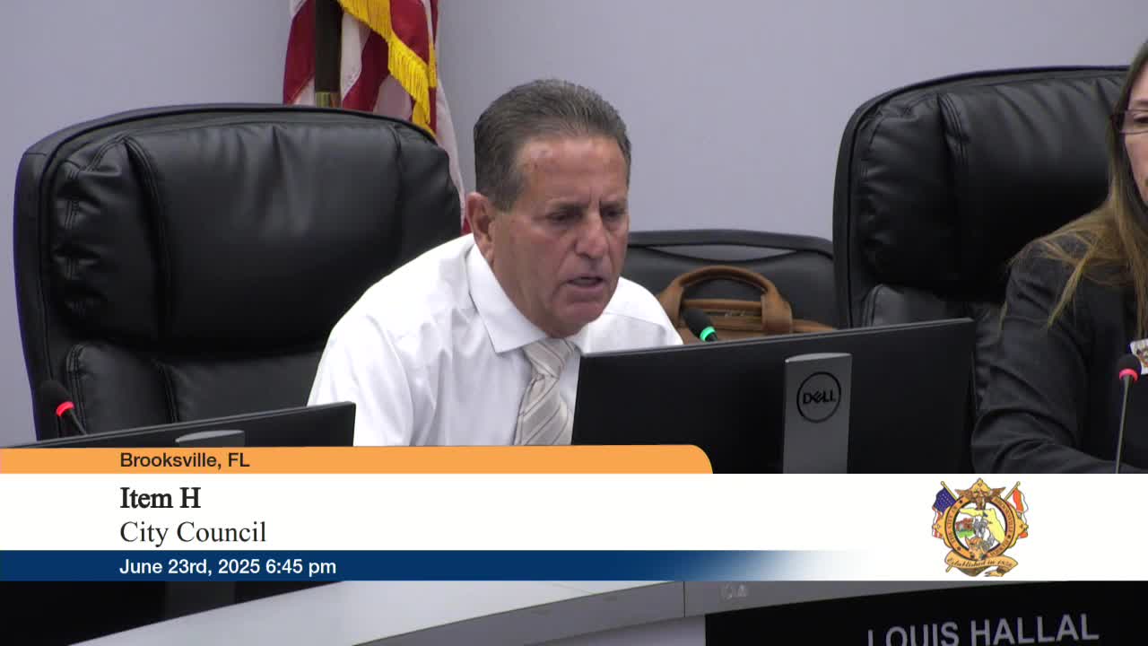 Brooksville City Council discusses fire department budget and community concerns