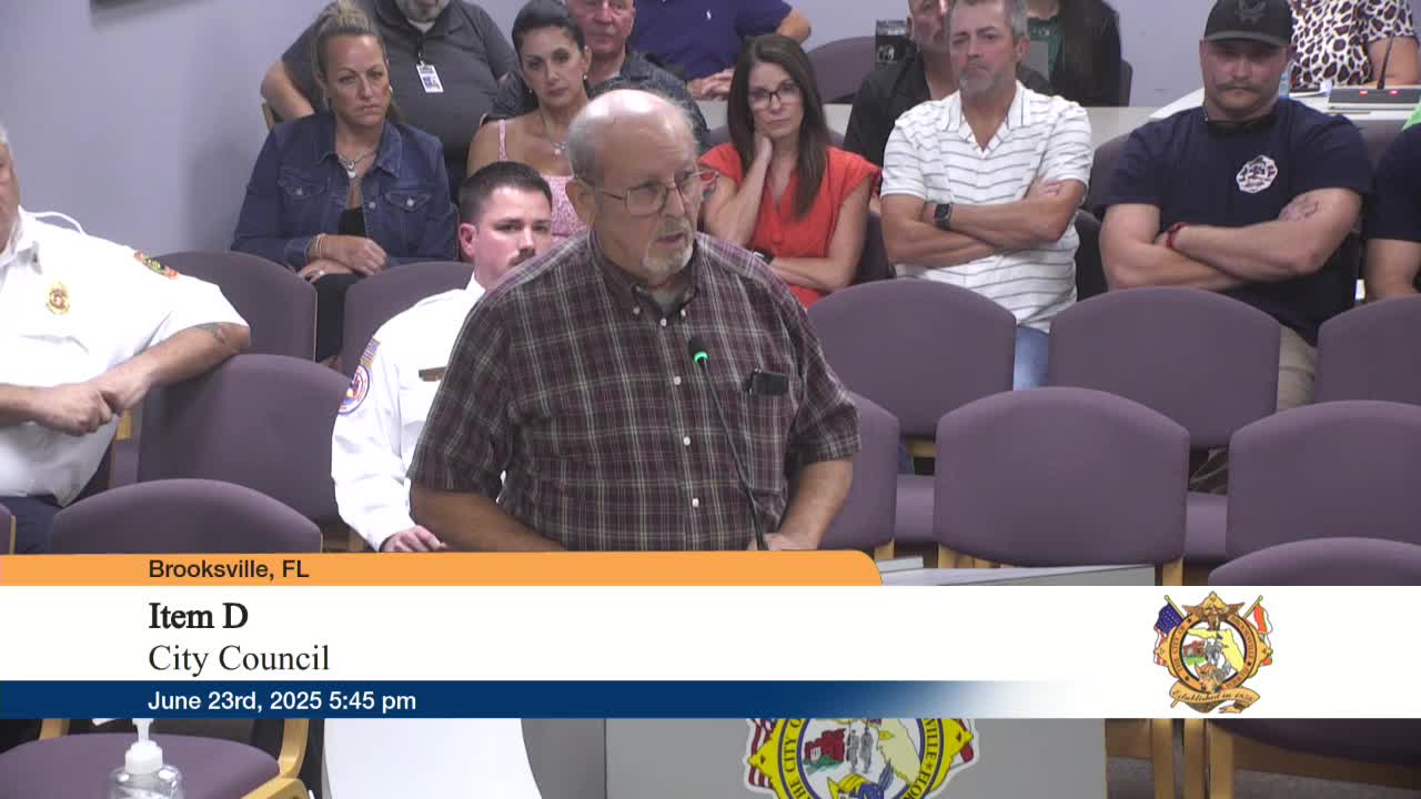 Brooksville Residents Demand Solutions for Fire Department Funding and ALS Service Issues