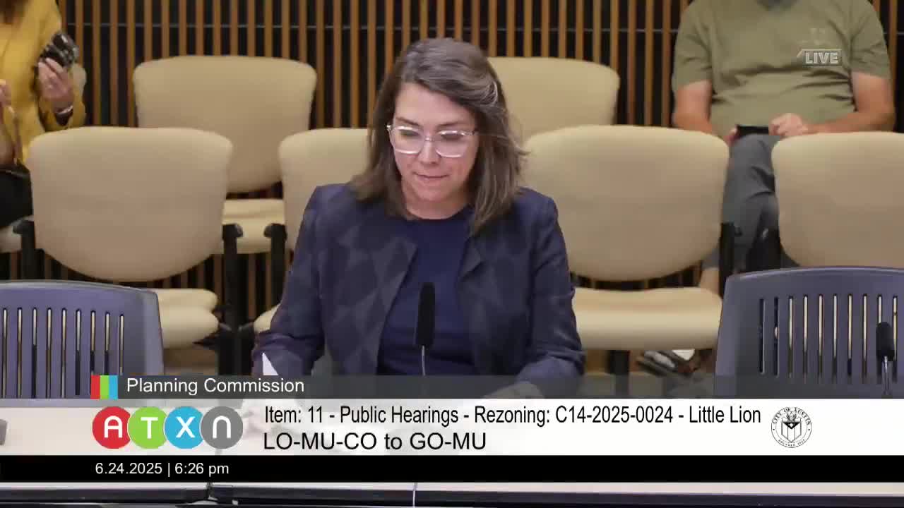 Planning Commission reviews rezoning request for hair salon on South Lamar