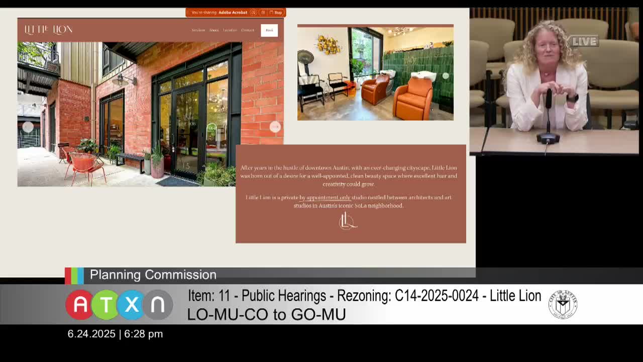 Little Lion Hair Salon advocates for rezoning to maintain business operations in South Lamar