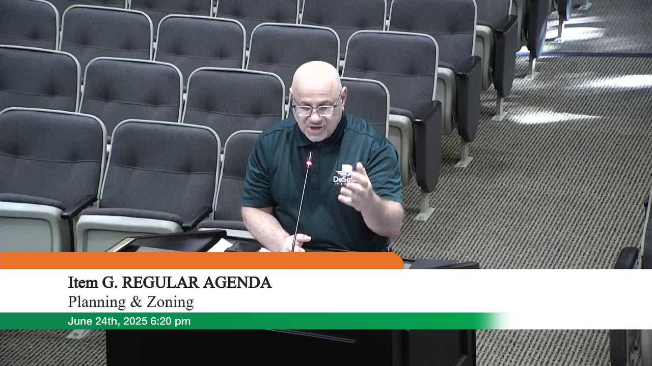 DeSoto Planning Commission Chair Advocates for Improved Transparency and Staff Coordination