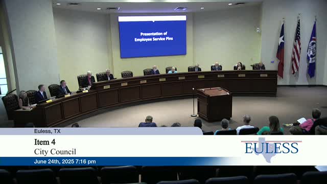 Mayor Martin declares July 2025 as Parks and Recreation Month in Euless